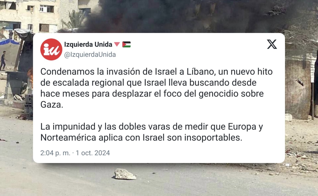 APUNTES SOBRE LO QUE ESTÁ OCURRIENDO EN PALESTINA Y LÍBANO